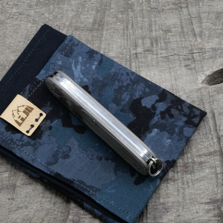 Preview: TITAN - WOOD dark wash - PIONEER - Titan Grade 5  (Ti 6AI 4V)  - 93mm